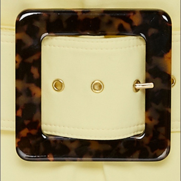 STAUD Radar Belted Dress Yellow - Picture 6 of 13